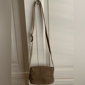 Coach vintage 4945 taupe nubuck leather crossbody purse